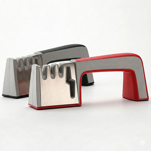 Afilador <span class=keywords><strong>de</strong></span> Cuchillos Manual <span class=keywords><strong>de</strong></span> 4 Etapas, <span class=keywords><strong>de</strong></span> Acero <span class=keywords><strong>de</strong></span> Tungsteno y Diamante, <span class=keywords><strong>de</strong></span> Acción Rápida, para Cuchillos y Tijeras, Ecológico y Multifuncional - Product Image 1
