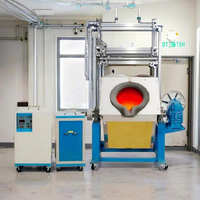 HCX 15kw 220v four de fusion des métaux à Induction pour or argent cuivre aluminium étain plomb acier coulée or Machine