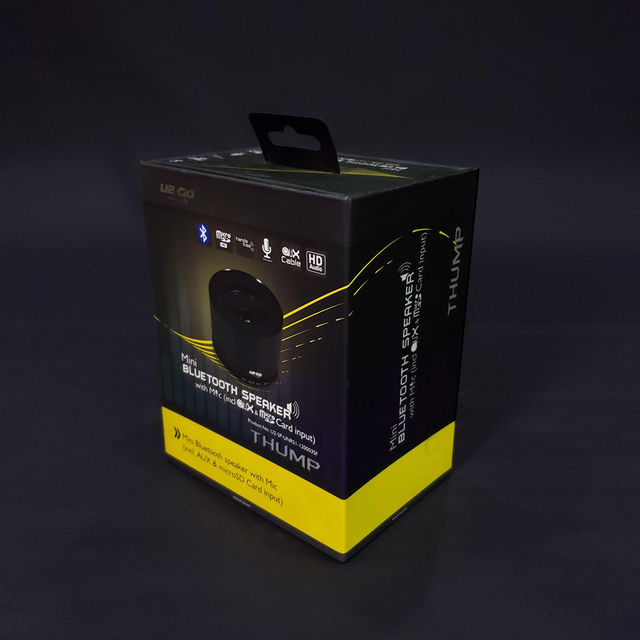 Wholesale Custom Luxury Speaker Cardboard Packaging Box for Electronics Accessories with Transparent Window