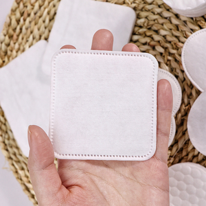 100 pièces personnalisables dissolvant de tampons de <span class=keywords><strong>coton</strong></span> carrés de grande taille pour le nettoyage du visage de soins personnels - Product Image 1