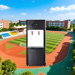 <span class=keywords><strong>Fontaine</strong></span> à eau potable en acier inoxydable de grande capacité 32L à usage commercial avec filtration et 2 robinets, distributeur d'eau froide 220V - Product Image 1