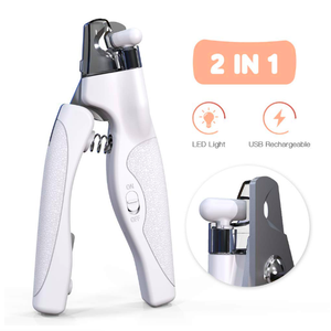 Cortaúñas profesional <span class=keywords><strong>para</strong></span> mascotas con luz LED <span class=keywords><strong>para</strong></span> <span class=keywords><strong>perros</strong></span> y gatos, cortaúñas y garras eléctricas, seguro <span class=keywords><strong>para</strong></span> mascotas - Product Image 1