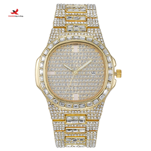 Vente en gros d'usine : Ensemble de montres de luxe en or rose pour femmes, bracelet et montre entièrement luxueuses GZ RTS, commande mixte en gros - Product Image 1
