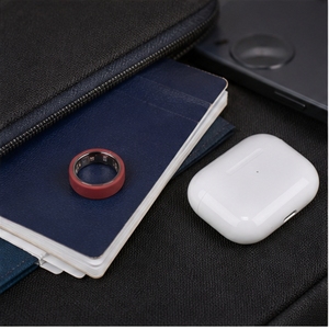 Coque de protection pour Oura Ring 4 Gen 3, motif Bourgogne, en silicone, avec logo personnalisé, emblème bouclier, protection robuste - Product Image 5