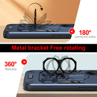 Étuis de téléphone robustes pour Xiaomi 17 Pro Max 17 Pro 15 Ultra 5G, protection lourde en PC et TPU, support d'anneau, béquille, coque antichoc
