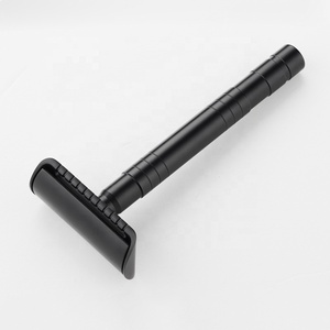 Maquinilla de afeitar de barba para hombre, de aleación de Zinc, de alta calidad, personalizada, de seguridad, de acero inoxidable, hoja de doble filo - Product Image 1