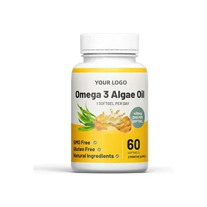 Cutomization Omega 3 ek bitki bazlı yosun Omega 3 yağ yumuşak jeller uçucu yağ asitleri OEM