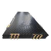 Tapis de protection temporaire pour le sol 4x8 en HDPE pour la mobilité des engins lourds, plateforme de chantier, projet d'ingénierie géotechnique