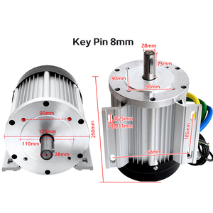 Set completo di Controller Brushless motore a corrente continua ad alta potenza 48V 60V 1800w 3000w 3000rpm modificato pompa macchina - Product Image 3