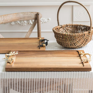 <span class=keywords><strong>Plateau</strong></span> <span class=keywords><strong>de</strong></span> service en bois écologique <span class=keywords><strong>Plateau</strong></span> à dessert polyvalent poli pour vaisselle <span class=keywords><strong>de</strong></span> cuisine <span class=keywords><strong>Plateau</strong></span> d'affichage <span class=keywords><strong>de</strong></span> fruits - Product Image 5