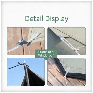 Tente pneumatique portable d'extérieur quatre saisons imperméable 2000-3000 mm pour une tente gonflable à un seul salon à gonflage rapide - Product Image 4