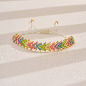Gioielli all'ingrosso amicizia bracciale Tennis perline sfuse colorate piccole stringhe di moda bracciale per accessori da donna - Product Image 2