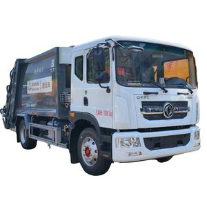 Dongfeng 12cbm Compresión <span class=keywords><strong>Compactador</strong></span> 4x2 Camión <span class=keywords><strong>de</strong></span> recolección <span class=keywords><strong>de</strong></span> <span class=keywords><strong>basura</strong></span> doméstica con tipo <span class=keywords><strong>de</strong></span> barril colgante - Product Image 1