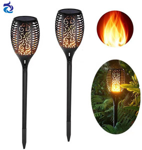 Fiamma solare lanterna 96 led impermeabile Auto On/Off crepuscolo alba tremolanti torce danzanti per luci <span class=keywords><strong>da</strong></span> <span class=keywords><strong>giardino</strong></span> - Product Image 1