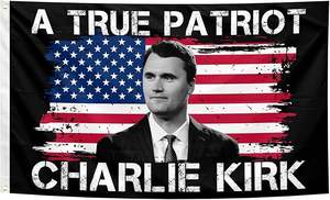 Индивидуальные 250-летие флаги независимости Соединенных Штатов флаг Чарли Кирк для праздничной атмосферы разных стран - Product Image 2