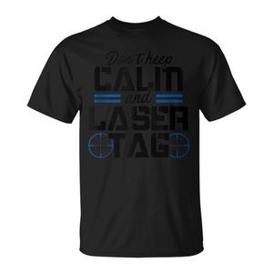 Camiseta Laser Tag Negra para Hombre, Camiseta Deportiva Informal de Algodón con Estampado Digital, Suave, para Todas las Temporadas - Product Image 1