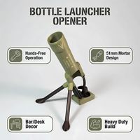 Mini Cañón Lanzador de Tapas de Cerveza, Decoración de Mesa con Estilo Creativo y Único para Bares Rústicos y Adorno del Hogar