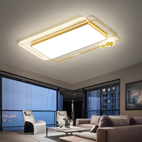 Plafonnier LED Moderne Nordique Double Carré en Fer Acrylique avec Design Encastré pour Salon Chambre et Couloir