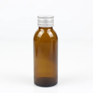 Flacons en verre ambré de 20 ml à 100 ml pour médicaments liquides avec bouchon en aluminium ROPP, options d'emballage et de gravure - Product Image 5