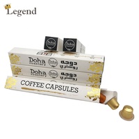 Boîte personnalisée pour capsules de café, emballage pour dosettes de café, boîte pliante en carton pour 10 capsules, emballage en papier avec logo imprimé, OEM