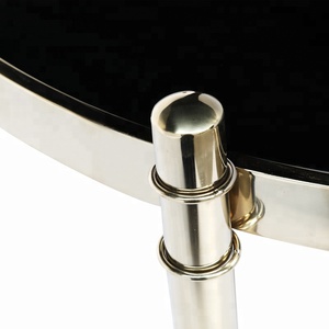Venta caliente <span class=keywords><strong>muebles</strong></span> de metal pequeño juegos de mesa de oro color de rosa redonda mesa de café - Product Image 3