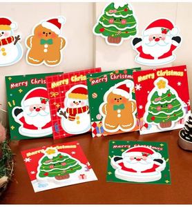 Christmas Novelty Shaped Paper <b>Sticky</b> <b>Notes</b> Santa Snowman Gingerbread Man Christmas Tree Memo Pads Office School Holiday Gifts - Product Image 1