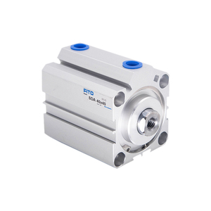 Cilindro pneumatico a pistone a doppio effetto compatto sottile serie FITO SDA mm12 16 20 25 32 40 50 63 80 100 in vendita - Product Image 1