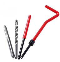 Kit d'outils d'installation d'inserts filetés avec perceuse hélicoïdale, clé à taraud ST et outil de rupture de taraud pour la réparation de filetages endommagés