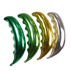 36 pulgadas de palma de coco de <span class=keywords><strong>hoja</strong></span> de Mylar globos verde oscuro de plata de oro decoración de la fiesta de globo de la <span class=keywords><strong>hoja</strong></span> - Product Image 5