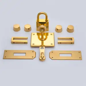 Carosung Custom Support Zink Legering Goud Tas Lock Bag Accessoires Lock Sluiting Set Voor Bagage Koffer