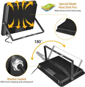 12V 24V AC 100-277V IP65 SMD Super Bright Flood <b>Light</b> Led Outdoor 30W-300W Dimmable - Product Image 4