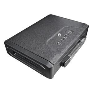 Coffre-fort antivol en acier avec serrure à empreintes digitales - Rangement portable pour <span class=keywords><strong>bijoux</strong></span>, argent liquide, sécurité automobile/domestique - Product Image 5