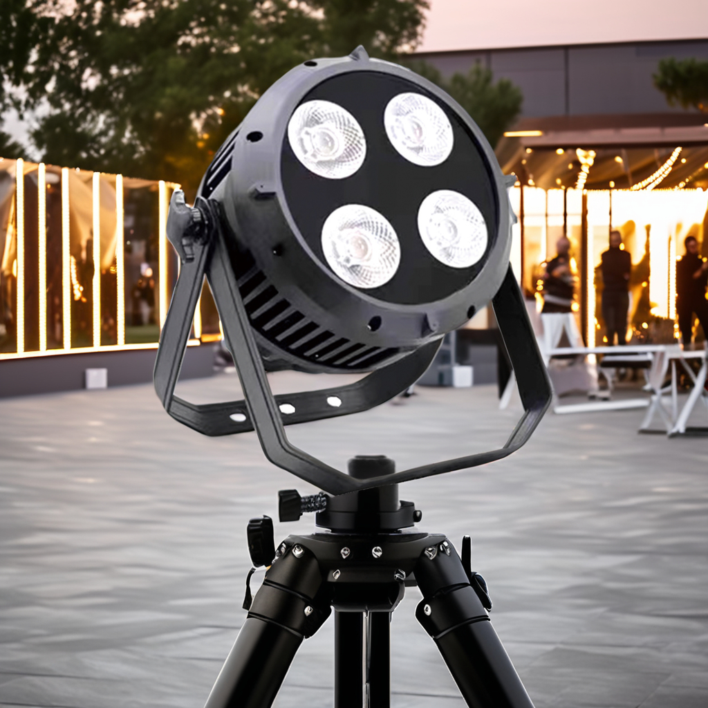 Профессиональный 200 Вт COB Светодиодный прожектор 4x50 Вт 4-Eye IP68 уличный водонепроницаемый теплый + холодный белый световой луч с эффектом DMX512 для склада