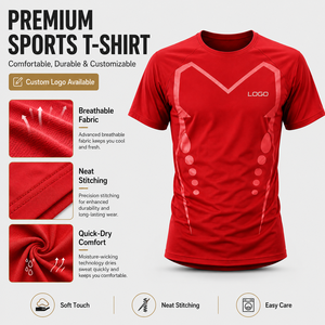 Custom LOGO Sports T-<b>Shirt</b> Men Quick Dry Polyester Short Sleeve Crew Neck Sublimation Print <b>Geometric</b> Pattern Multiple Colors - Product Image 2
