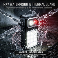 Lampe de travail LED portable avec clip magnétique, étanche IPX7, rechargeable, 14 LED, 300LM, fabriquée en usine BSCI, nouvelle version