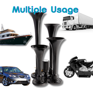 Bocina de Aire KAION de 4 Cornetas Potente 150DB Universal 12V/24V para Tren Coche Camión Barco SUV Coaxial Hecha de Plástico - Product Image 3