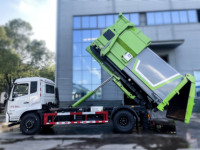 Camion à ordures diesel Vuxron 18T de taille moyenne avec bras à crochet, compacteur amovible pour recyclage, transmission 6x4, moteur et boîte de vitesses
