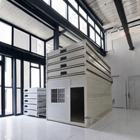 Maison conteneur pliable, maison modulaire préfabriquée, maison portable en panneaux sandwich en acier pour bureau, villa, hôtel
