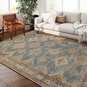 Tapis vintage en polyester cachemire personnalisable pour la maison <span class=keywords><strong>h</strong></span>ôtel chambre à coucher salon extérieur tissé à plat à la main pour la prière <span class=keywords><strong>de</strong></span> voyage - Product Image 3