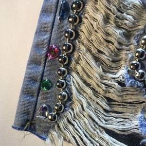 Shorts en jean taille haute polyvalents à franges pour femme, nouvelle collection automne 2025 – Vente en gros pour boutiques - Product Image 3