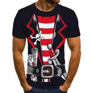 Casual <b>Tee</b> <b>for</b> Men Pirate Costume <b>Shirt</b> <b>Adult</b> <b>Funny</b> 3D Print Graphics Novelty Clothing Knitted Breathable Anti-Wrinkle - Product Image 3