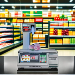 30kg <span class=keywords><strong>Digital</strong></span> Barcode Scale com Indicador Inteligente Interface USB Escala Personalização AI para Lojas - Product Image 3