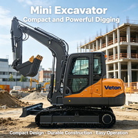Mini-excavatrice sur chenilles neuve et économique, 2, 3, 3,5 tonnes, machine d'excavation hydraulique, rayon de fouille maximal de 2850 mm, garantie d'un an