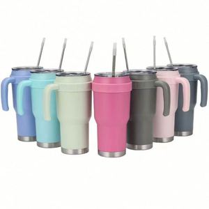 Nouvelle Tasse de Voyage Isotherme Moderne en Acier Inoxydable Anti-Fuite de 40 oz, Sans BPA, Écologique, Couleurs Personnalisables - Product Image 2
