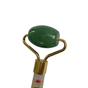 Rouleau de massage en aventurine verte, rouleau de massage personnalisé avec logo, masseur facial, rouleau de jade de haute qualité - Product Image 4