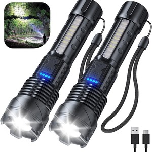 Lampe torche laser blanche longue portée pour extérieur, 10W, zoom, super lumineuse, portative, autonomie de 3 à 6 heures - Product Image 5