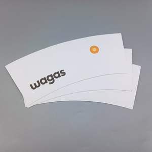 Ventilateur de gobelet en papier enduit de PE personnalisé en gros et fond de gobelet en papier, matière première alimentaire, 7oz/4oz/6oz/8oz/12oz/16oz - Product Image 5