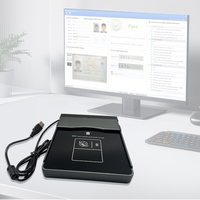LONVILL Lector de Documentos MRZ USB Integrado, Interfaz USB, Módulo Escáner de Pasaportes MRZ OEM
