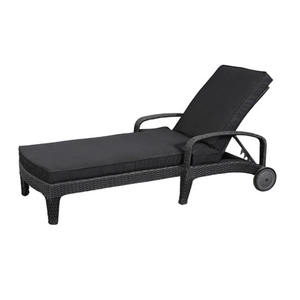 سرير استلقاء شمسي من الراتان الاصطناعي مع هيكل فولاذي على شكل حرف S لجانب حمام السباحة بخصم كبير - Product Image 5