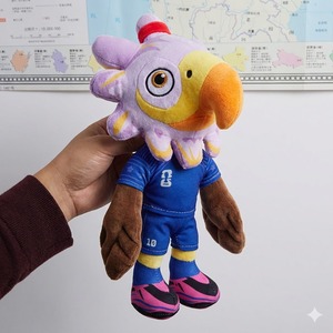 Nouveau produit 2026, mascottes de la <span class=keywords><strong>Coupe</strong></span> <span class=keywords><strong>du</strong></span> <span class=keywords><strong>monde</strong></span>, peluche, jouet, boîte cadeau surprise, zone fan de football, peluche mondiale 2026, football - Product Image 1